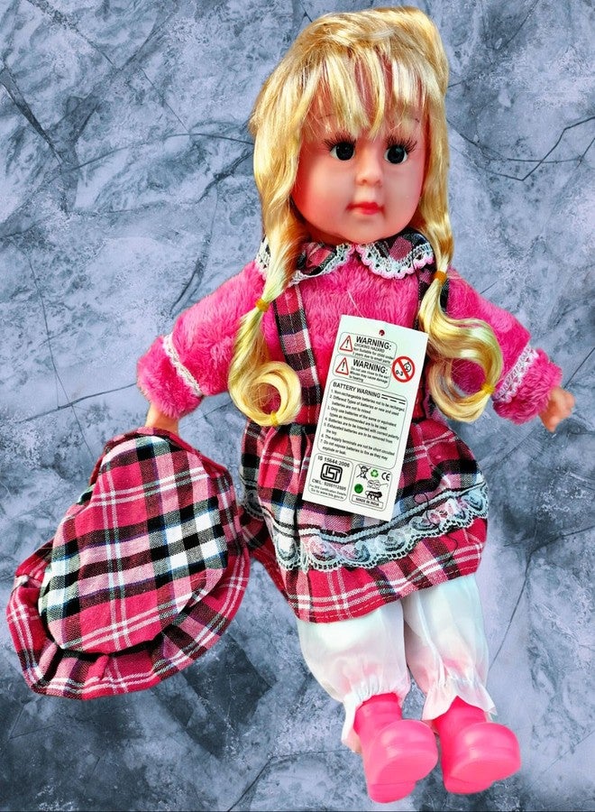 RUHANI Baby Girl Soft Doll Musical and Singing with Push Touch Sensors Doll Toy for Kids Baby Girls >Pack of 1 Doll (Multi Colour) - Image 1